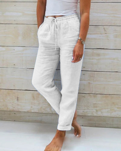 LUCY | Pants - IVORY MUSE