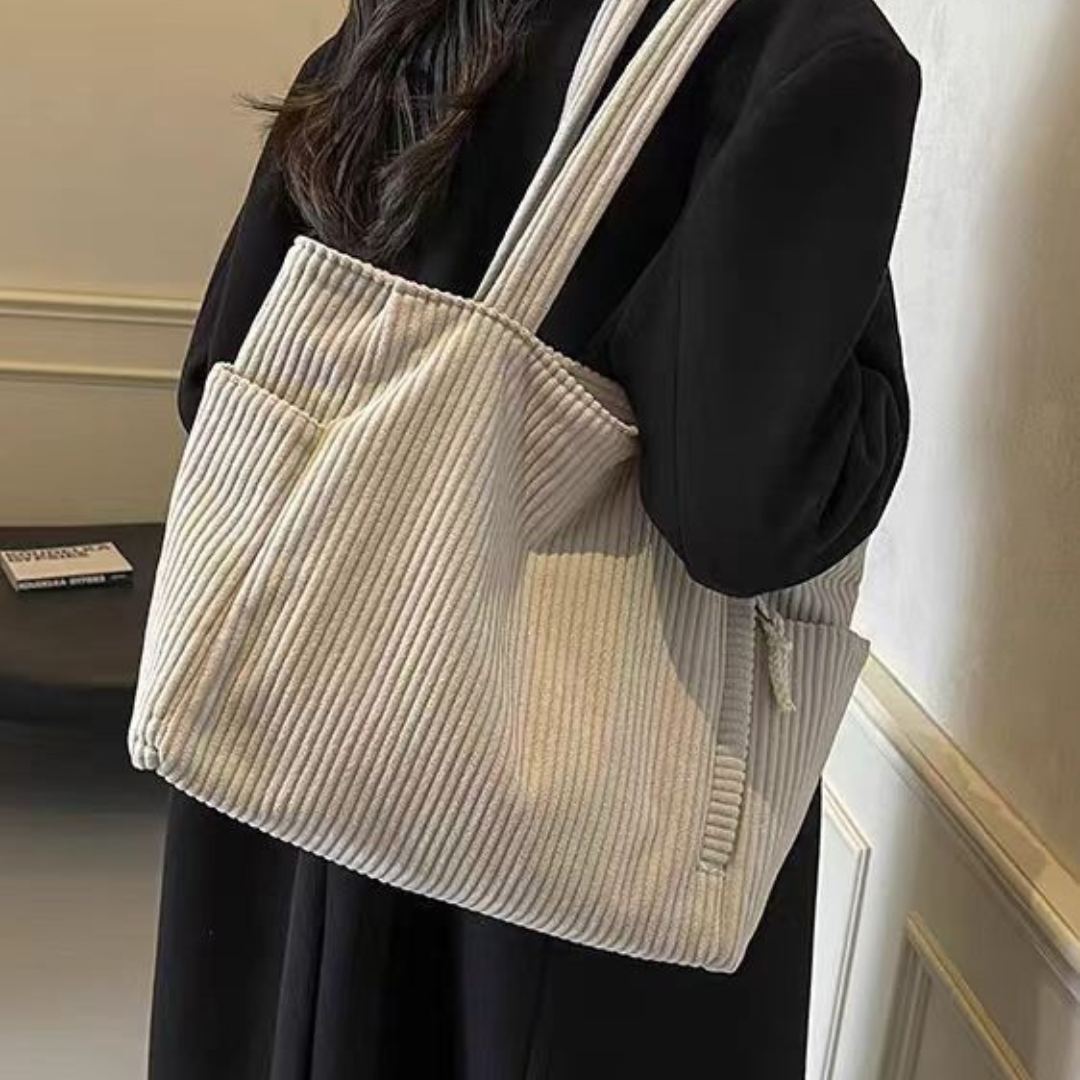 Tilda | Textured Tote Bag - IVORY MUSE