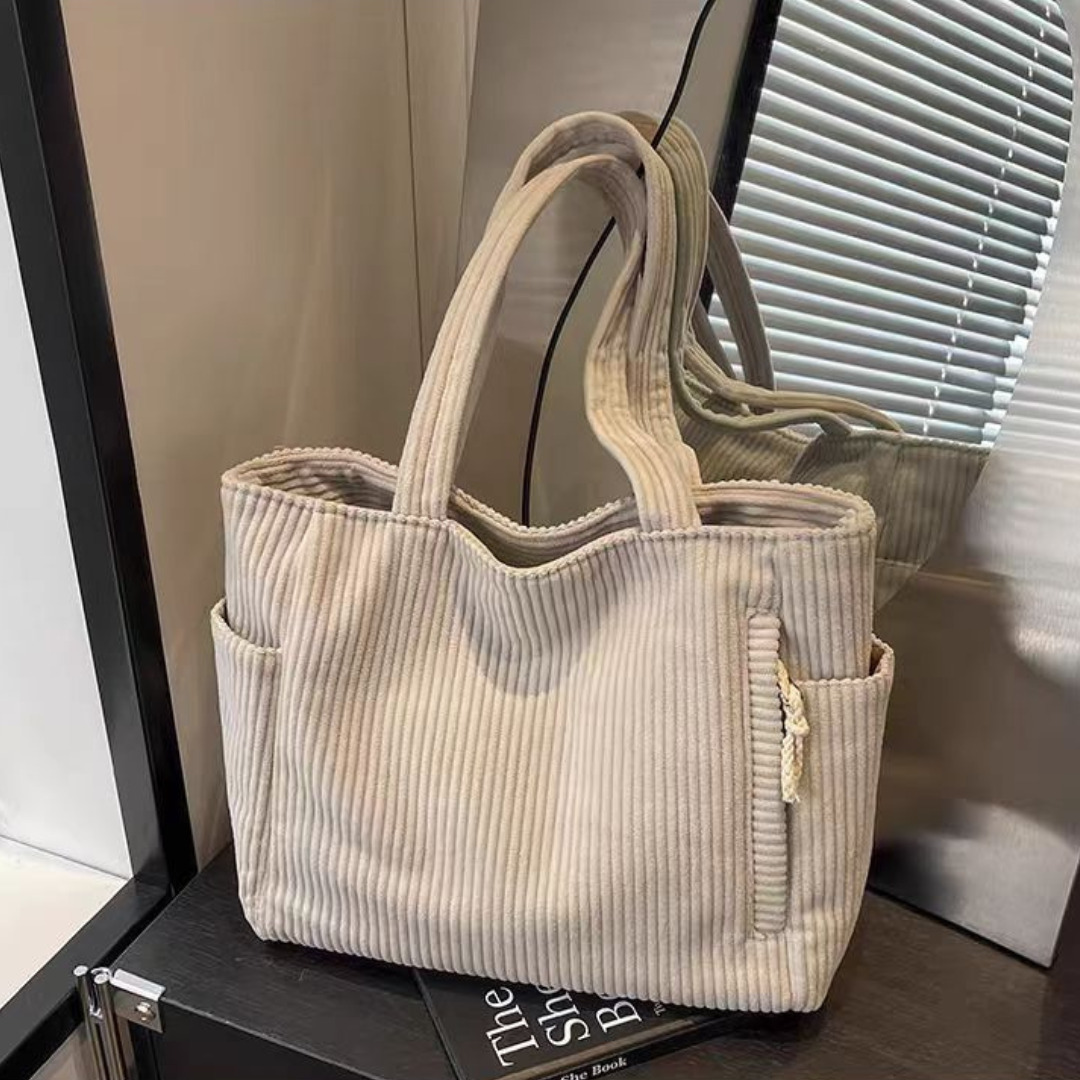 Tilda | Textured Tote Bag - IVORY MUSE