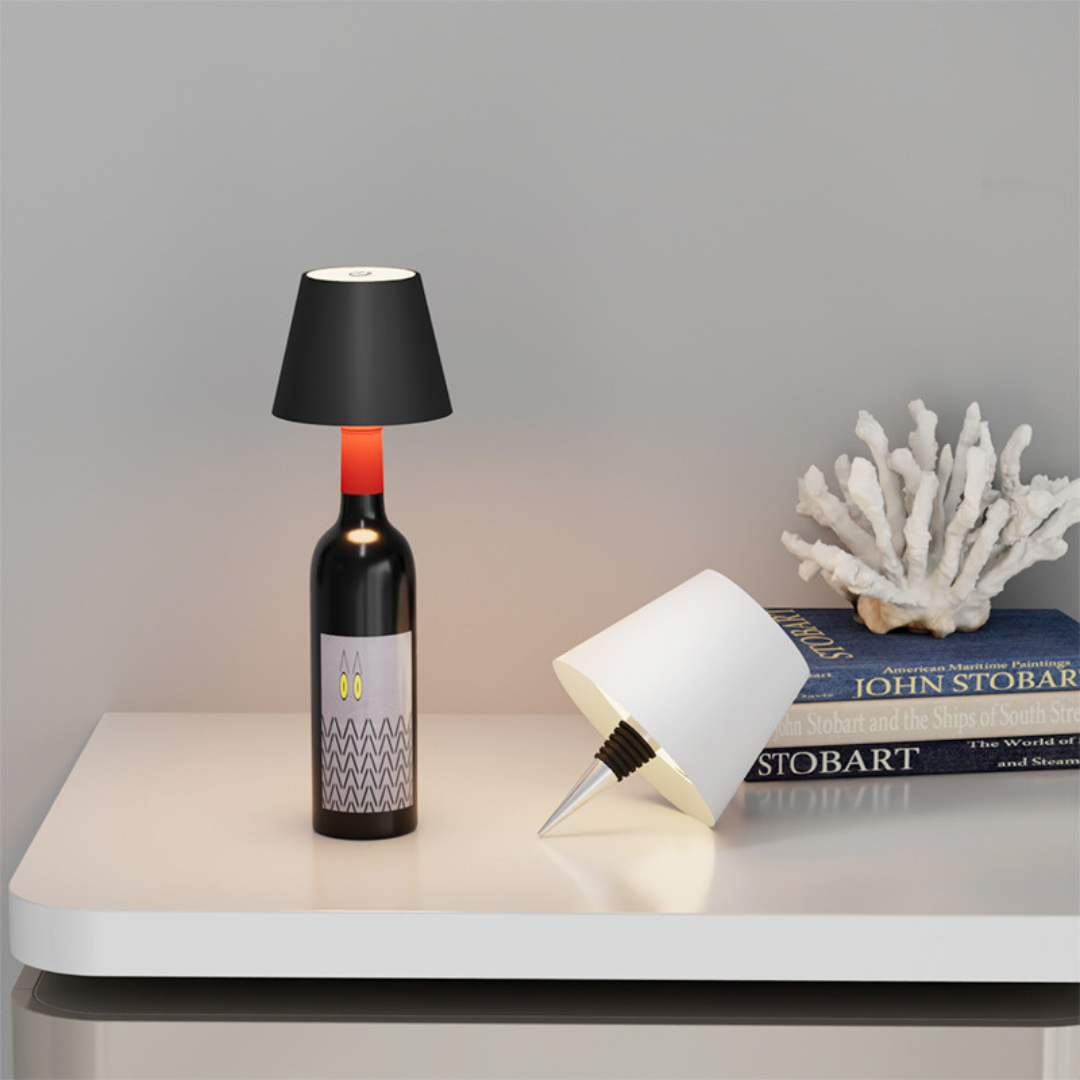 BOTTLE LAMP - IVORY MUSE