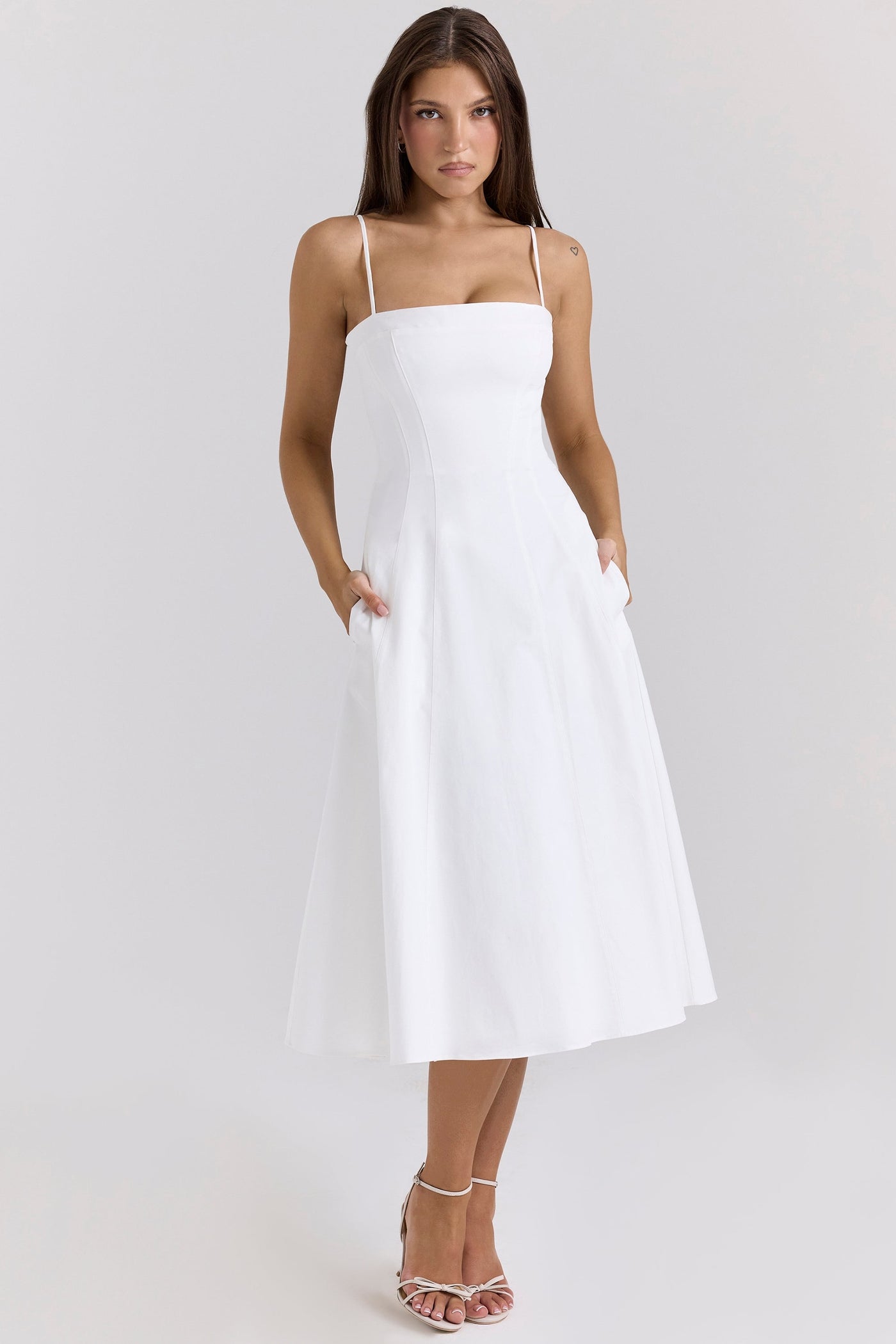 Dolly | Midi Dress - IVORY MUSE