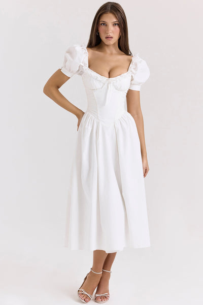 Lulabell | Midi Dress - IVORY MUSE