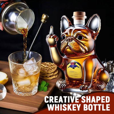 Dog| Whiskey Bottle