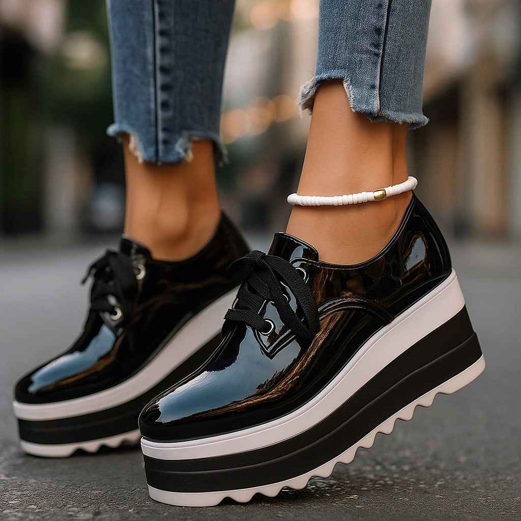 Platform Sneakers - IVORY MUSE