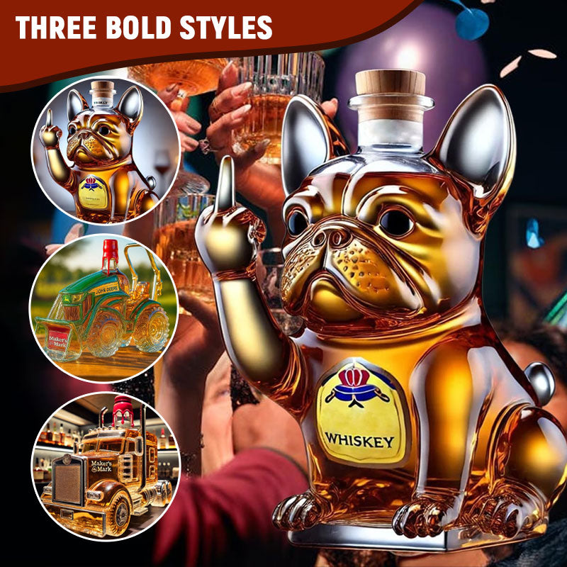 Dog| Whiskey Bottle