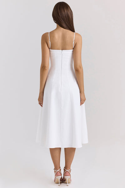 Dolly | Midi Dress - IVORY MUSE