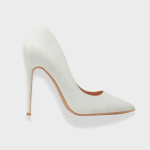 Monroe | White Heels - IVORY MUSE