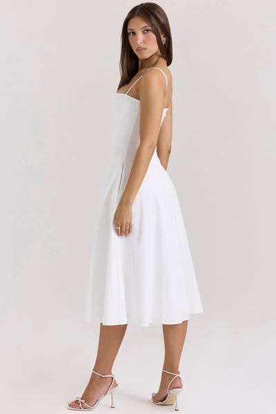 Dolly | Midi Dress - IVORY MUSE