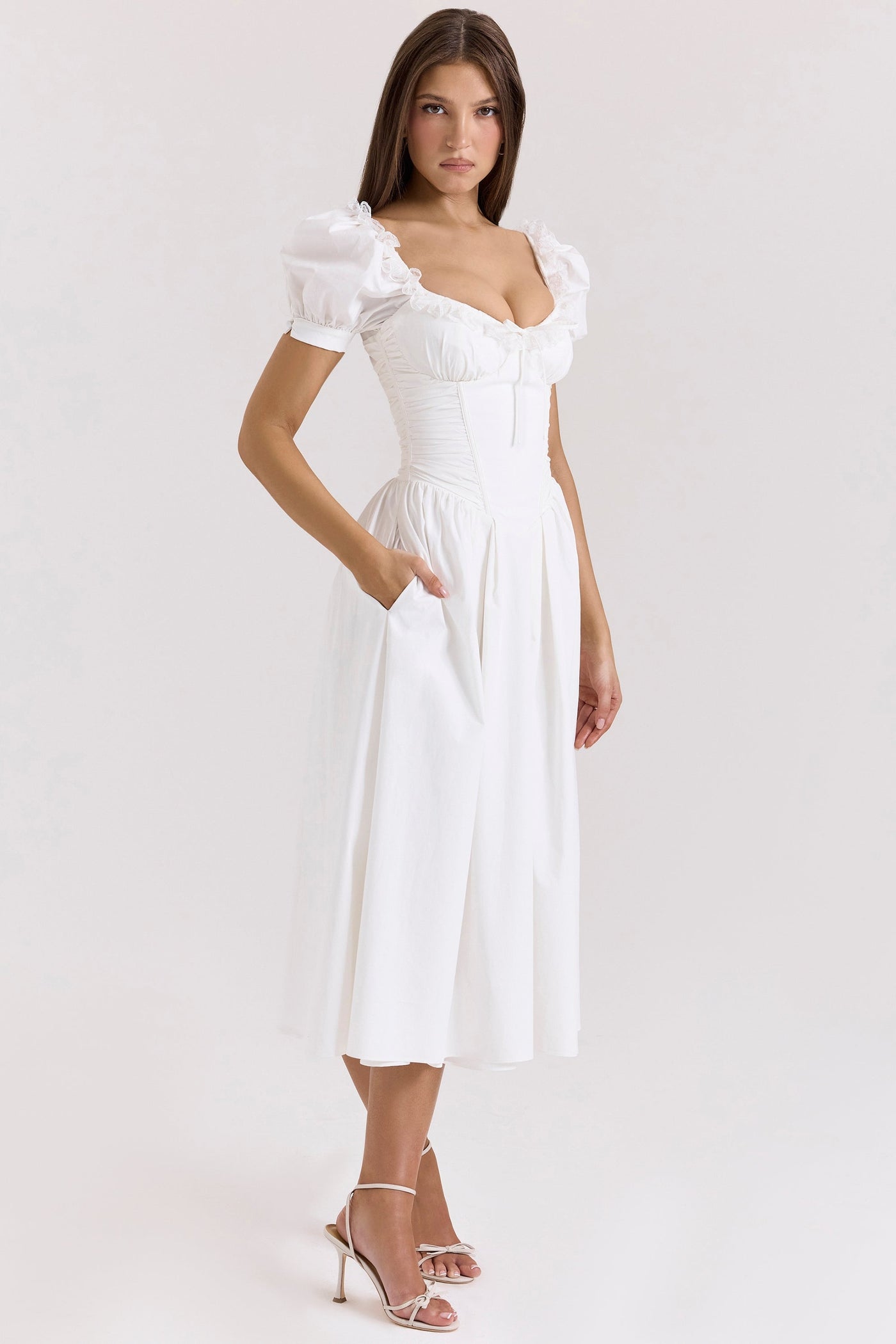 Lulabell | Midi Dress - IVORY MUSE
