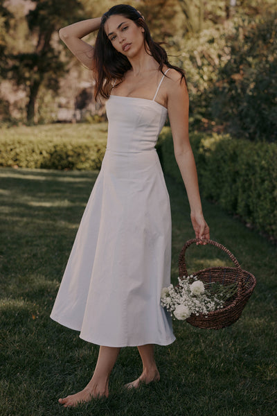 Dolly | Midi Dress - IVORY MUSE