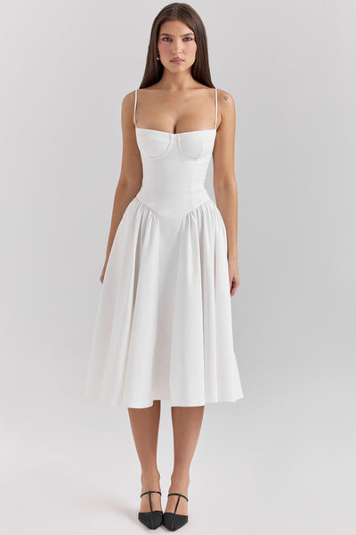 Eva | Comfortable Dress - IVORY MUSE