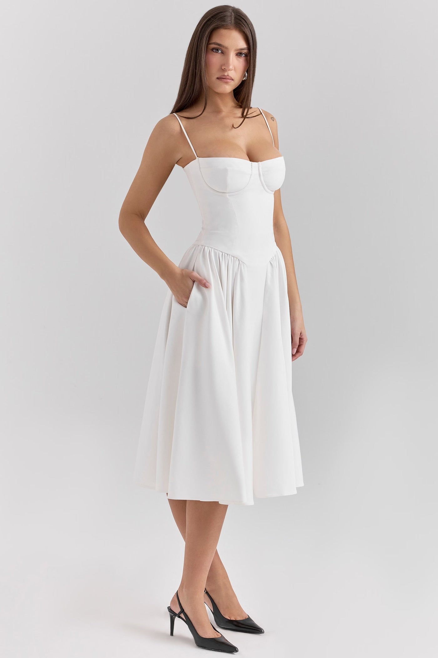Eva | Comfortable Dress - IVORY MUSE