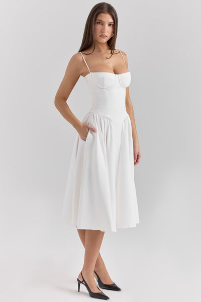 Eva | Comfortable Dress - IVORY MUSE