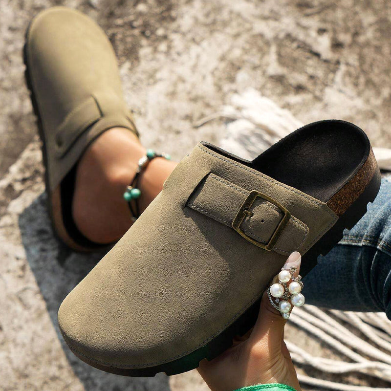 Leroy | Leather Slippers - IVORY MUSE