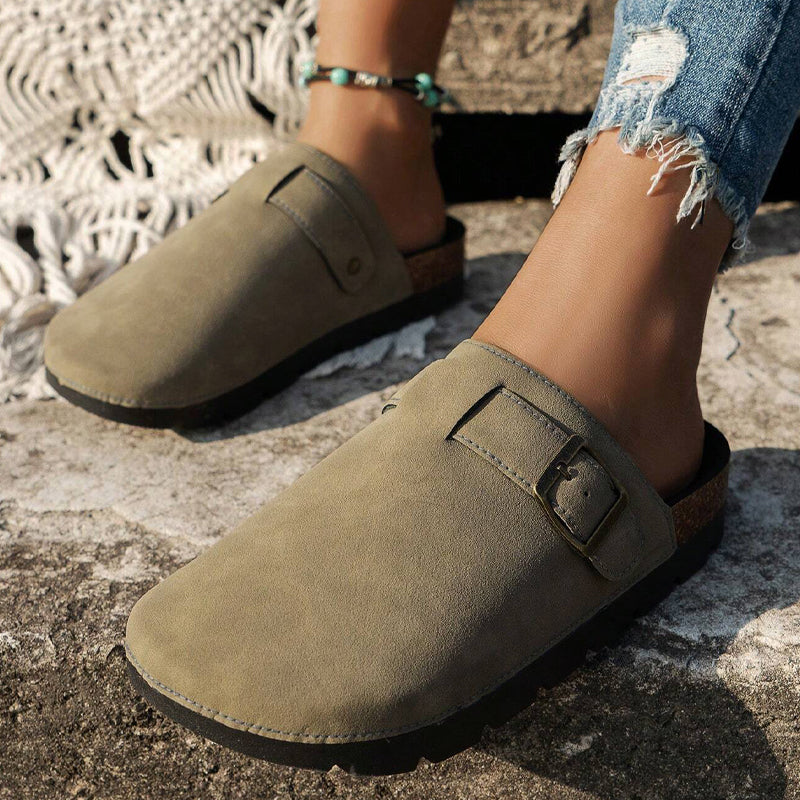 Leroy | Leather Slippers - IVORY MUSE