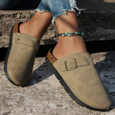 Leroy | Leather Slippers - IVORY MUSE