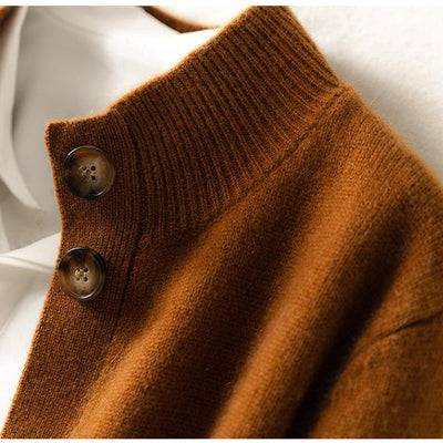 Button | Cardigan - IVORY MUSE