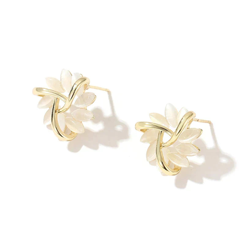 Celestia | Flower Earrings - IVORY MUSE