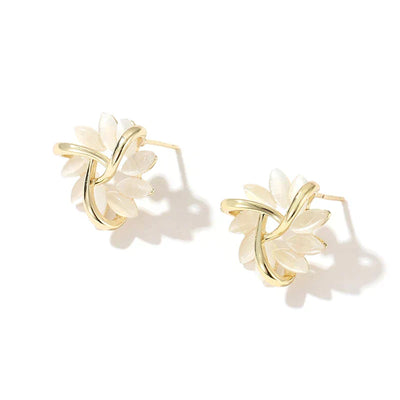 Celestia | Flower Earrings - IVORY MUSE