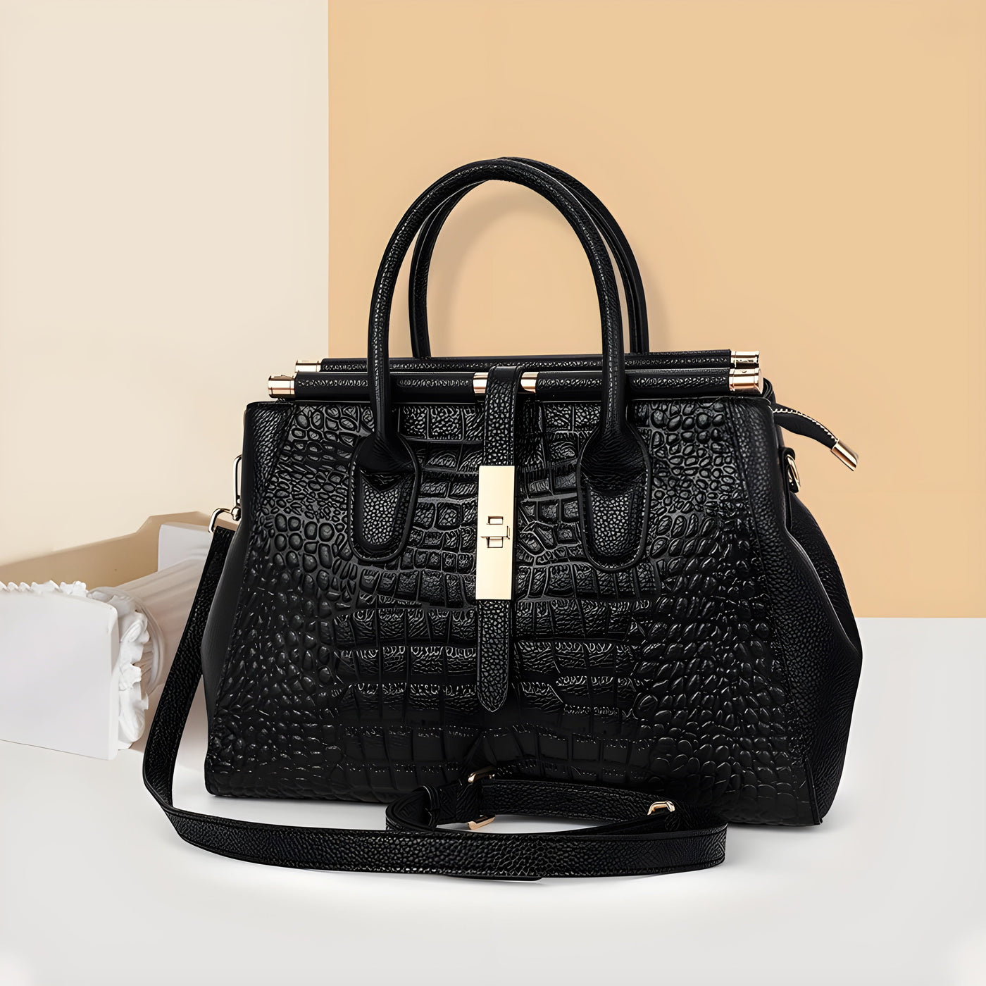 Crocodile | Bag - IVORY MUSE