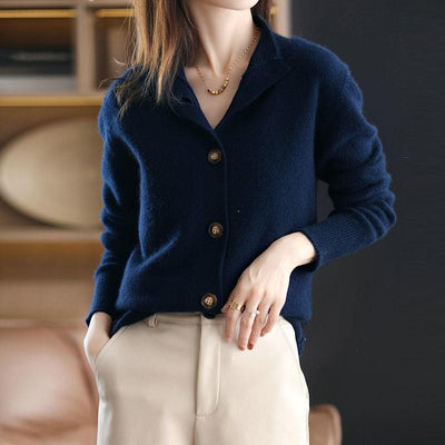 Button | Cardigan - IVORY MUSE