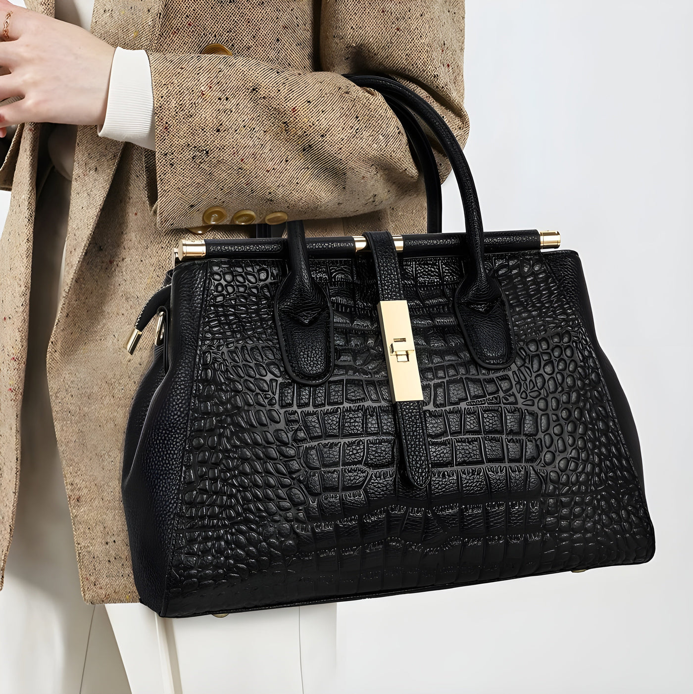 Crocodile | Bag - IVORY MUSE