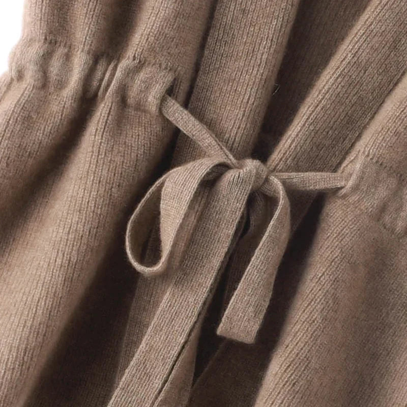 Cashmere | Tie Vest - IVORY MUSE