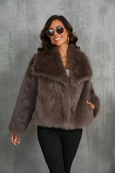 Elegance Plush Coat
