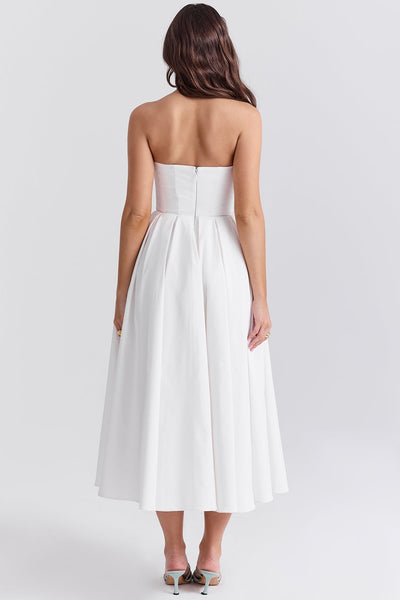 Audrey | Midi Dress - IVORY MUSE