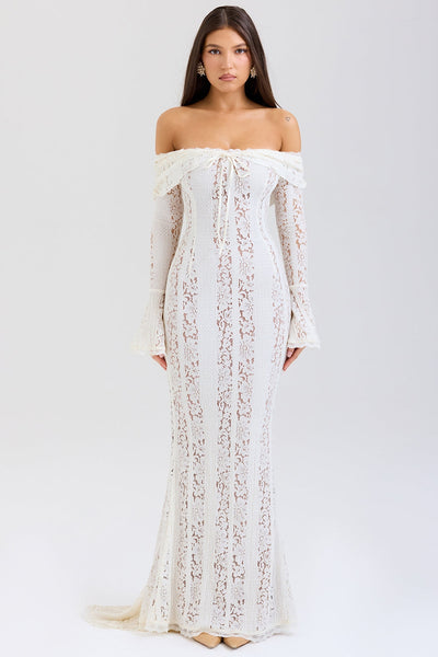 Belle | Maxi Dress - IVORY MUSE