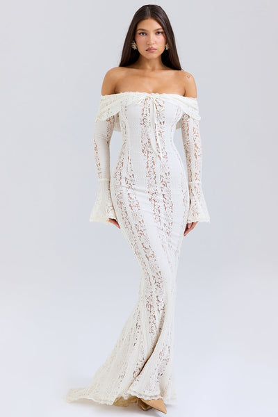 Belle | Maxi Dress - IVORY MUSE