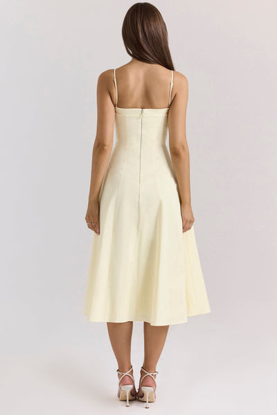 Dolly | Midi Dress - IVORY MUSE
