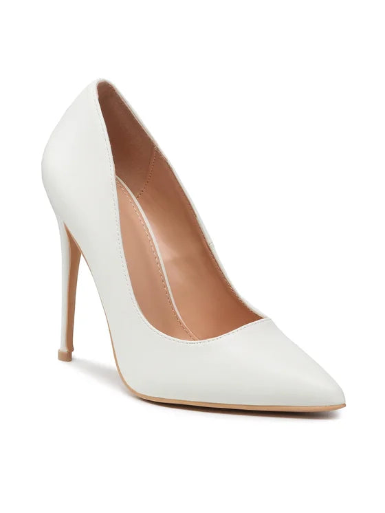 Monroe | White Heels - IVORY MUSE