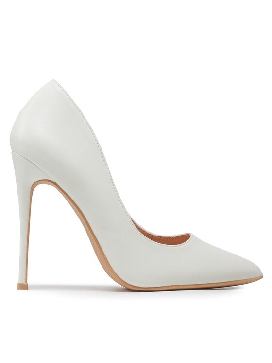 Monroe | White Heels - IVORY MUSE