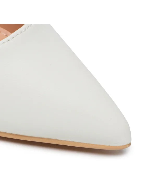 Monroe | White Heels - IVORY MUSE