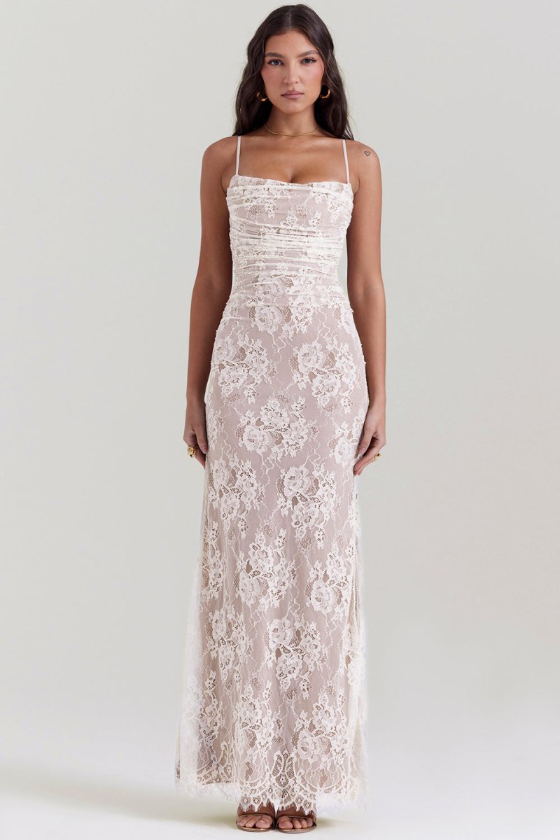 Amaya | Elegante Ladies Dress - IVORY MUSE