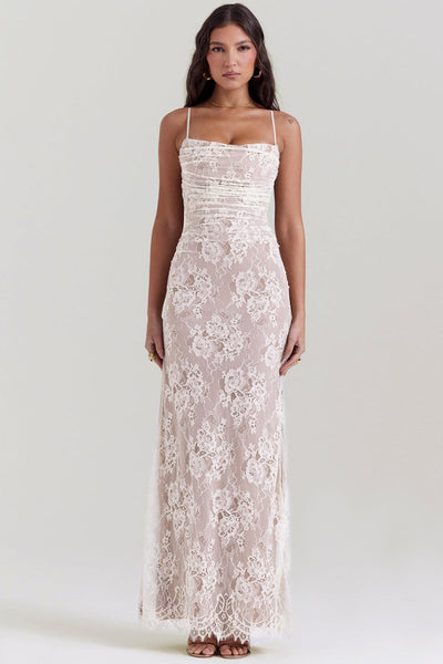 Amaya | Elegante Ladies Dress - IVORY MUSE