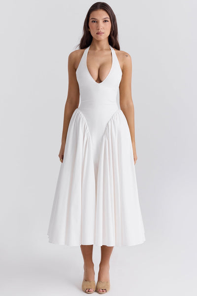 Marilyn | Midi Dress - IVORY MUSE