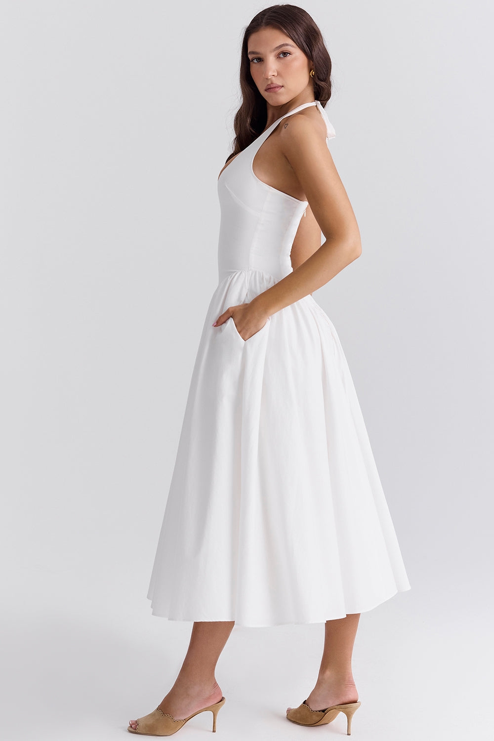 Marilyn | Midi Dress - IVORY MUSE