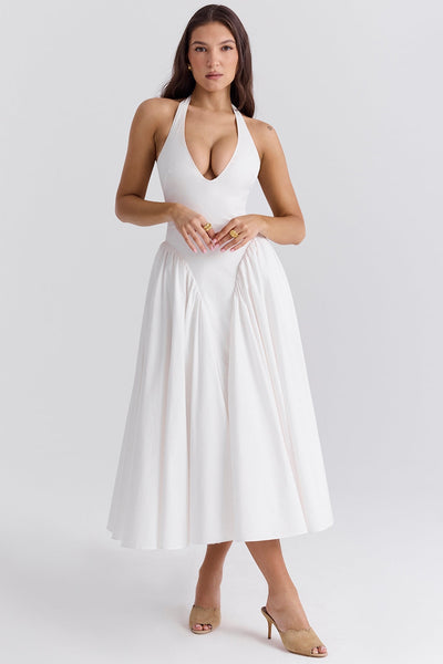 Marilyn | Midi Dress - IVORY MUSE