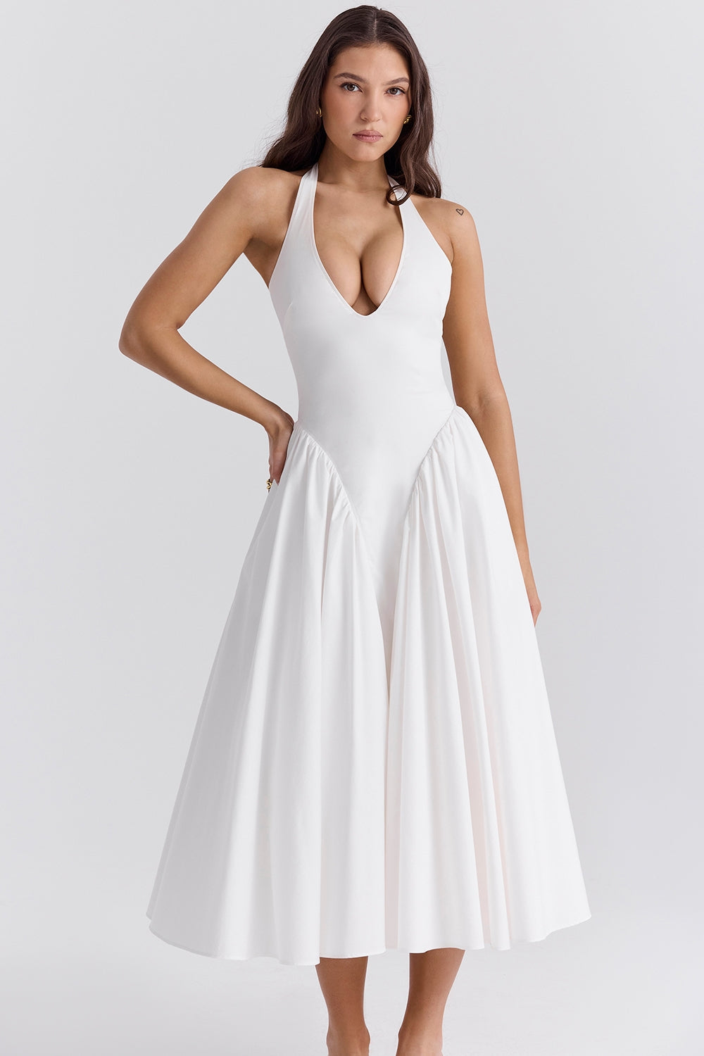 Marilyn | Midi Dress - IVORY MUSE