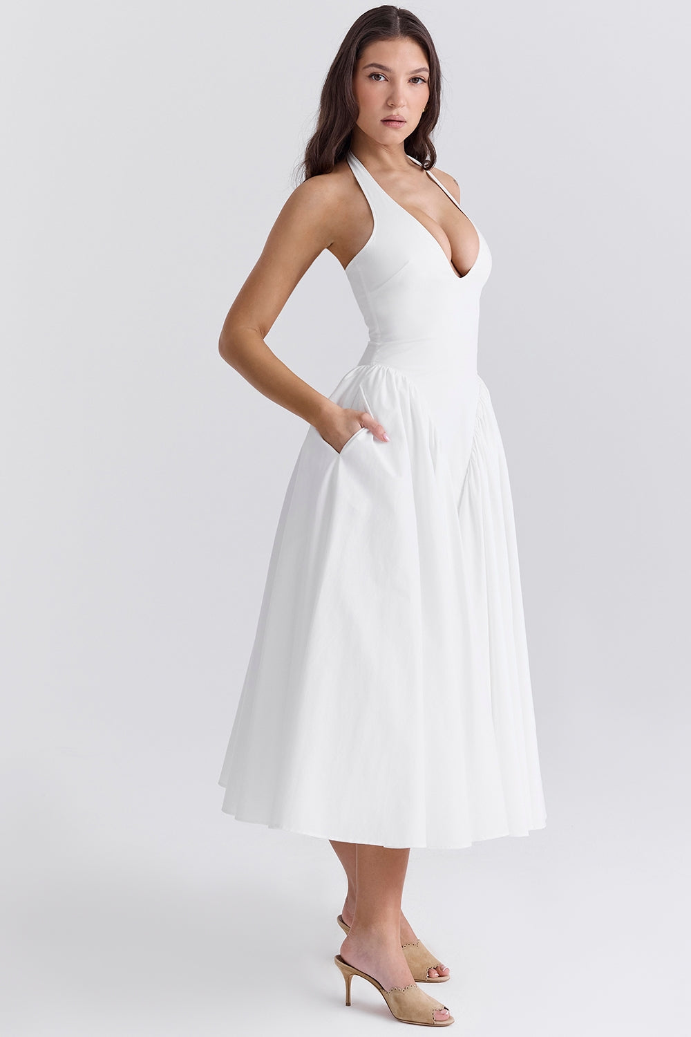 Marilyn | Midi Dress - IVORY MUSE