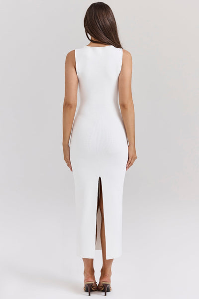 Noli | Knit Maxi Dress - IVORY MUSE