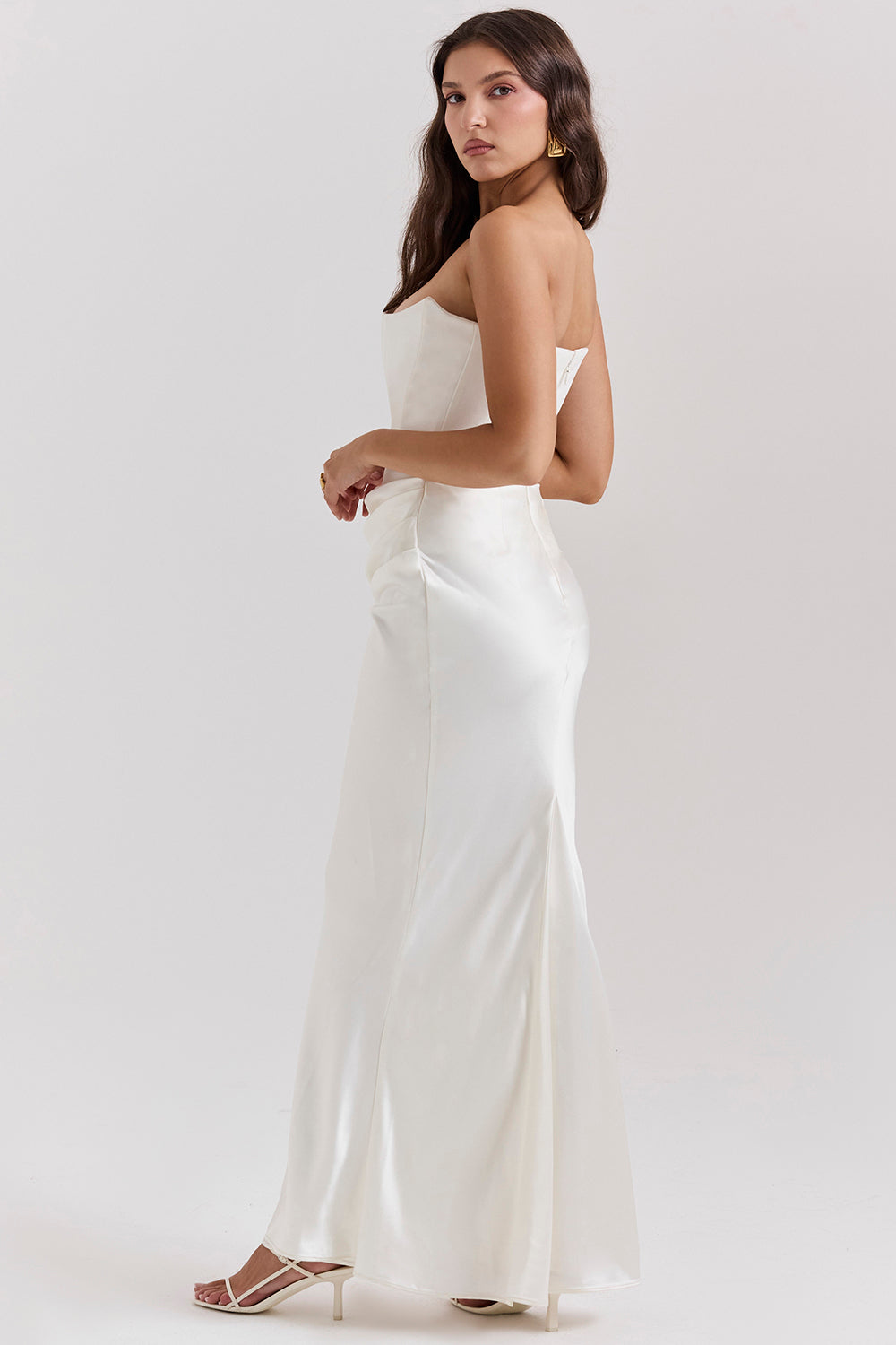 Lina | Elegant Maxi Dress - IVORY MUSE