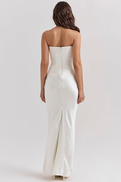 Lina | Elegant Maxi Dress - IVORY MUSE