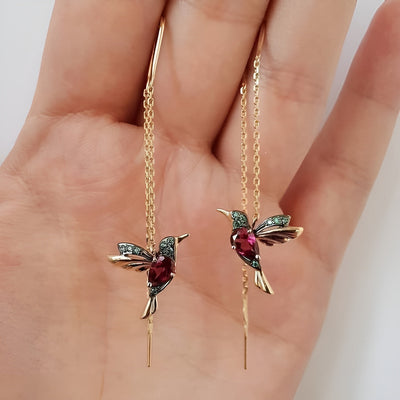 Isolde | Hummingbird Earrings - IVORY MUSE