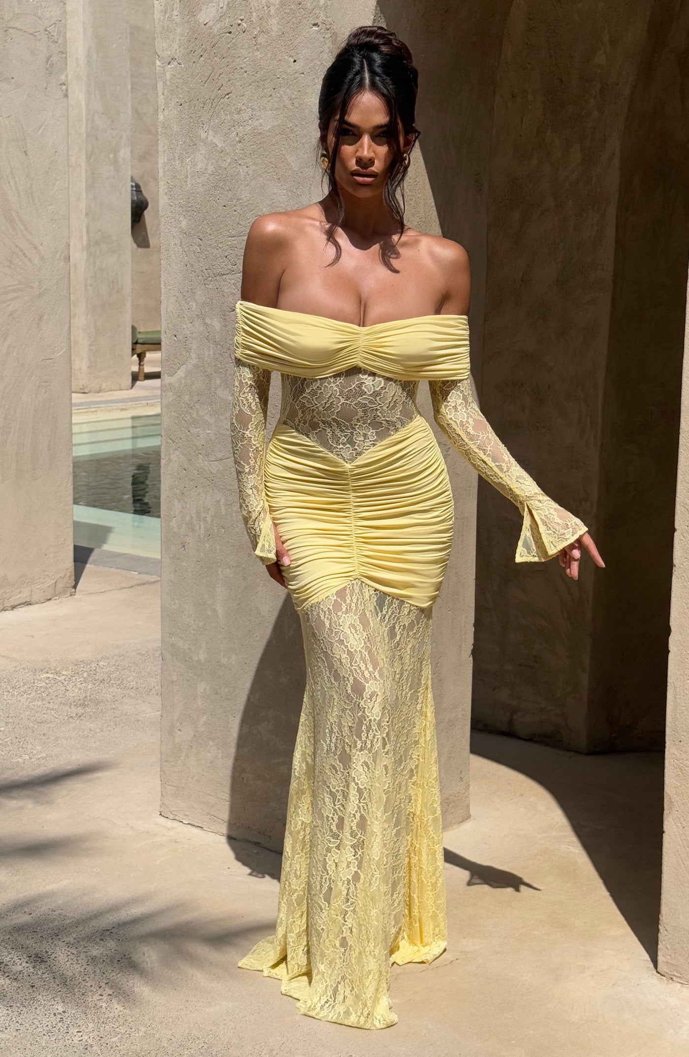 Sauline | Maxi Dress - IVORY MUSE