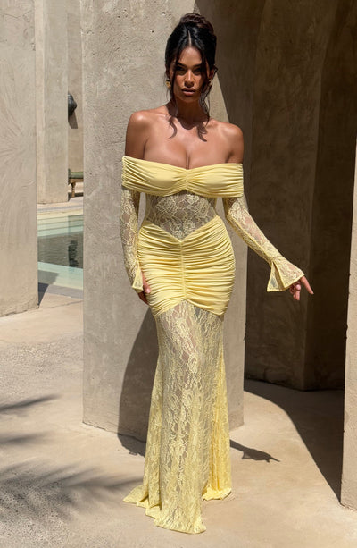 Sauline | Maxi Dress - IVORY MUSE