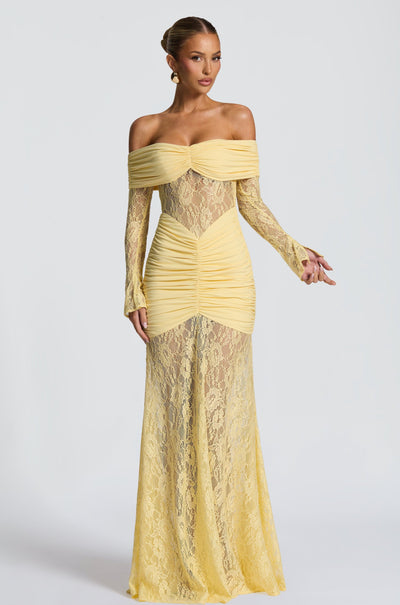 Sauline | Maxi Dress - IVORY MUSE