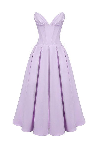 Lady |  Midi Dress - IVORY MUSE